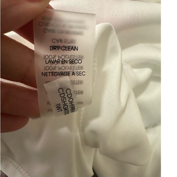 Calvin Klein white red floral print cold shoulder maxi dress size 4 - Picture 5 of 16